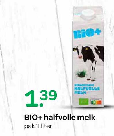 BIO+ halfvolle melk