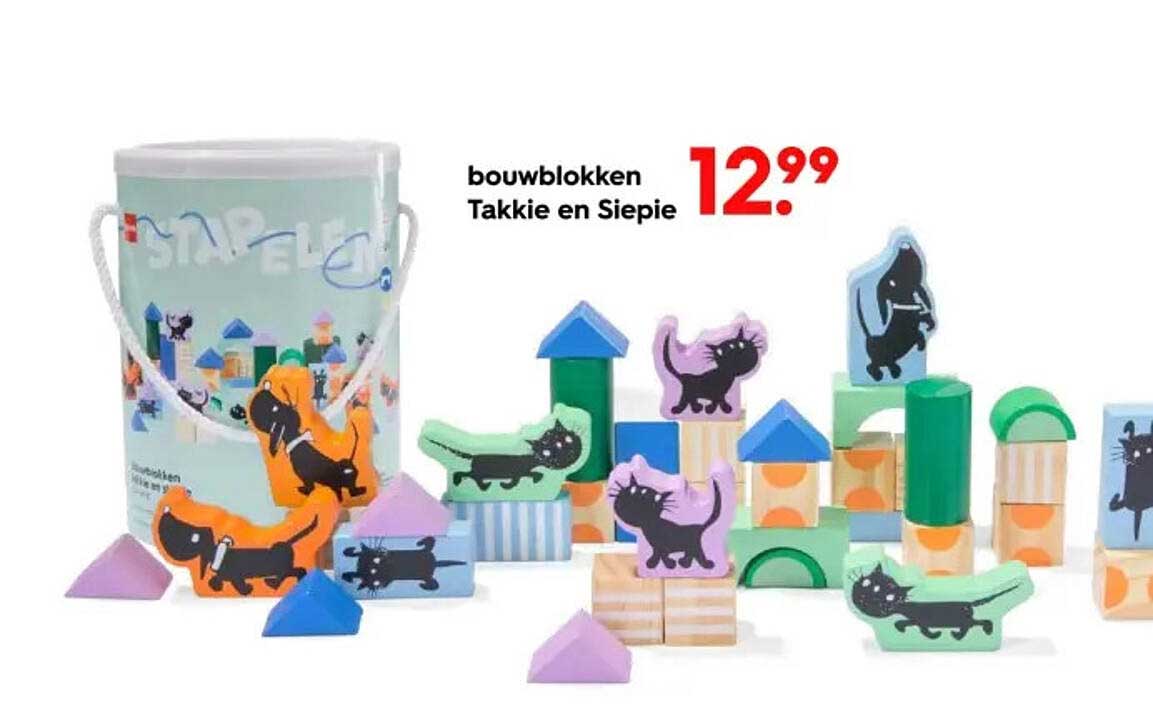 bouwblokken Takkie en Siepie