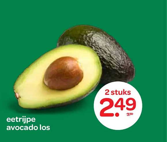 eetrijpe avocado los