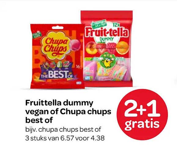 Fruitella dummy vegan of Chupa chups best of