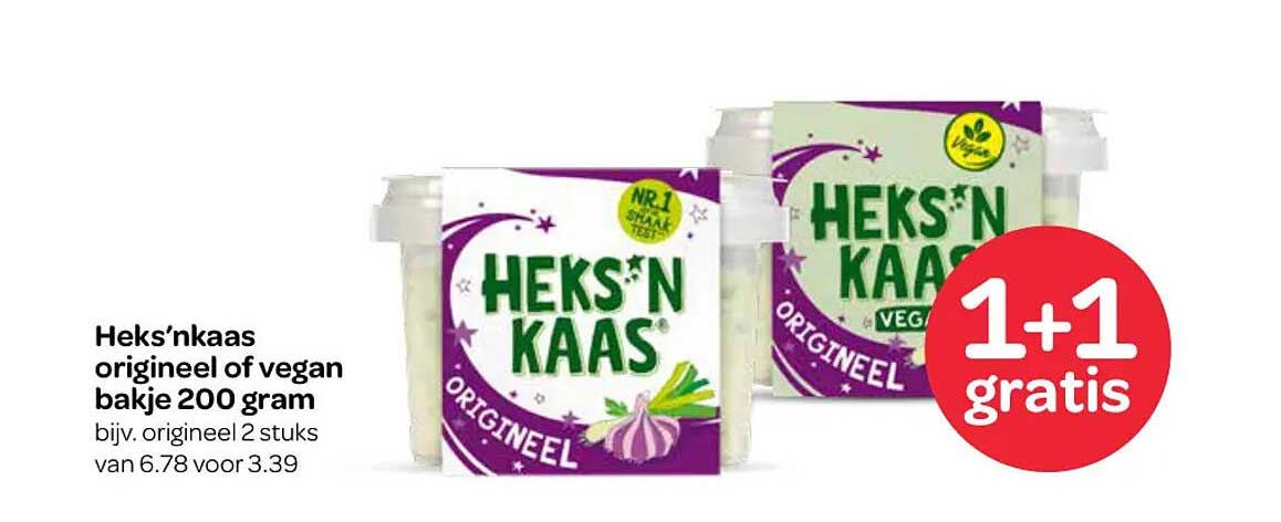 Heks’nkaas origineel of vegan bakje