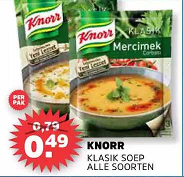 KNORR KLASIKE SOEP ALLE SOORTEN