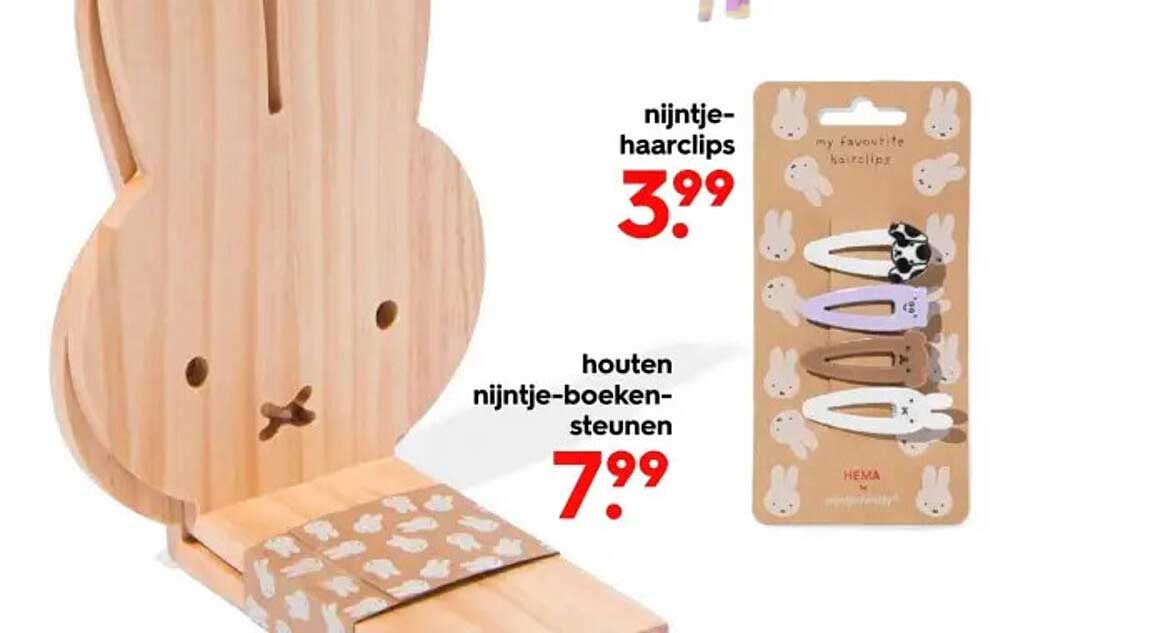 nijntje-haarclips  
houten nijntje-boeken-steunen