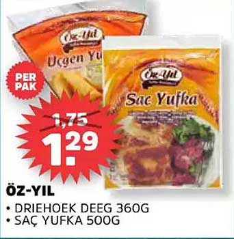 ÖZ-YIL DRIEHOEK DEEG 360G SAÇ YUFKA 500G