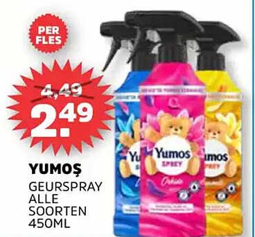 YUMOS GEURSPRAY ALLE SOORTEN