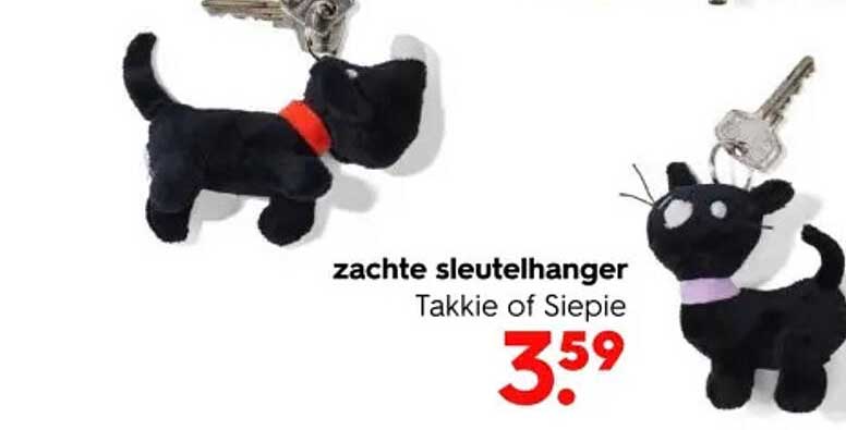 zachte sleutelhanger Takkie of Siepie