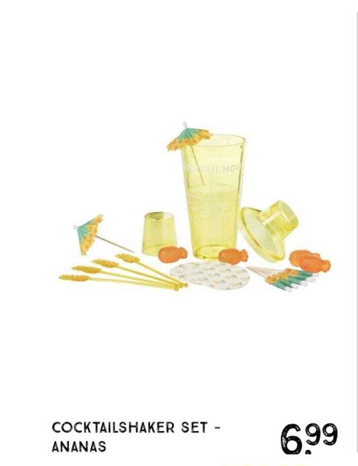 COCKTAILSHAKER SET - ANANAS