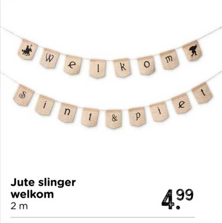 Jute slinger welkom