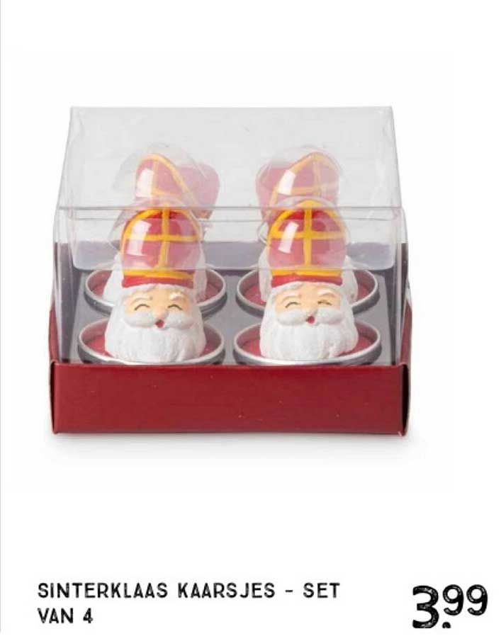 SINTERKLAAS KAARSJES - SET VAN 4