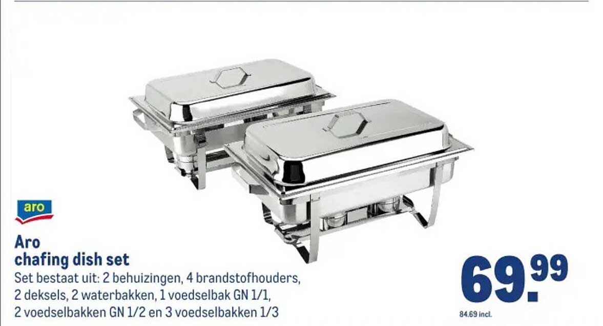 Aro chafing dish set