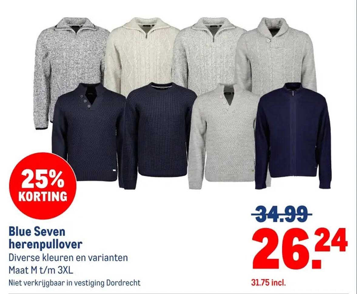 Blue Seven herenpullover