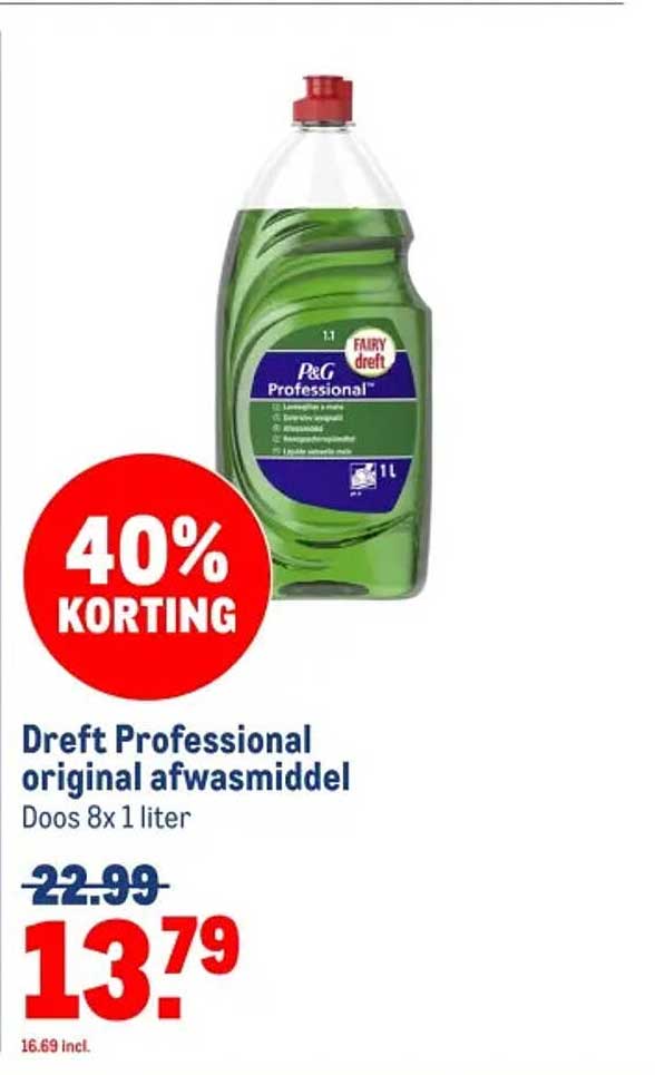 Dreft Professional original afwasmiddel