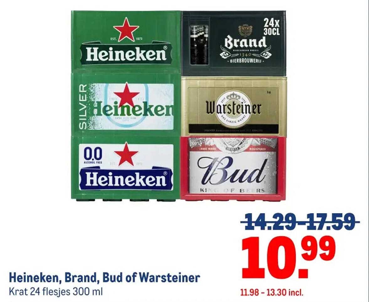 Heineken, Brand, Bud of Warsteiner