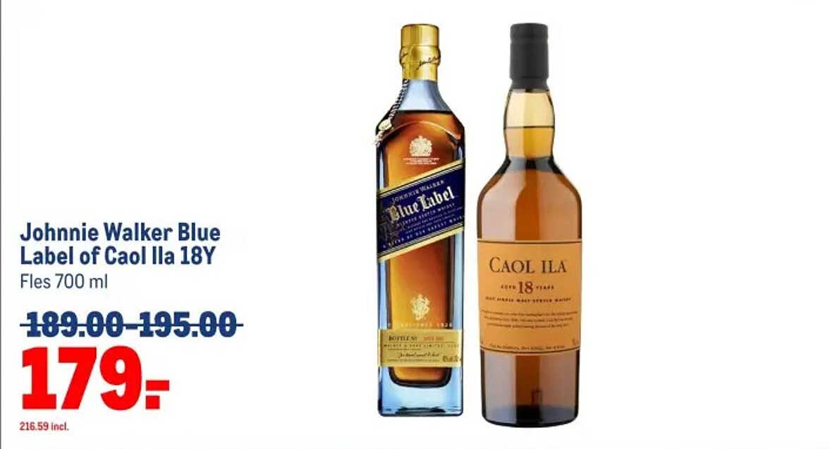 Johnnie Walker Blue Label of Caol Ila 18Y