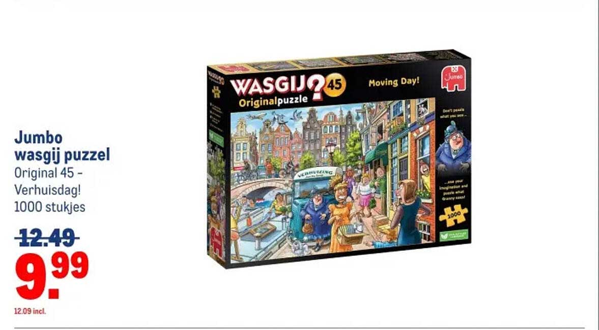 Jumbo wasgij puzzel Original 45 - Verhuizingdag!