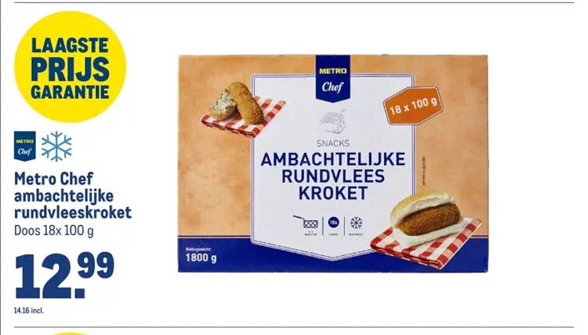 Metro Chef ambachtelijke rundvleeskroket