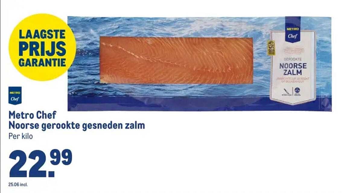 Metro Chef Noorse gerookte gesneden zalm