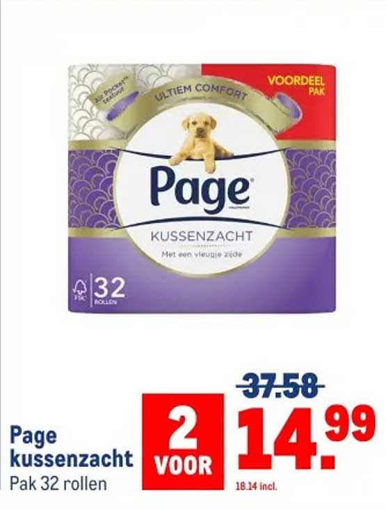 Page kussen zacht