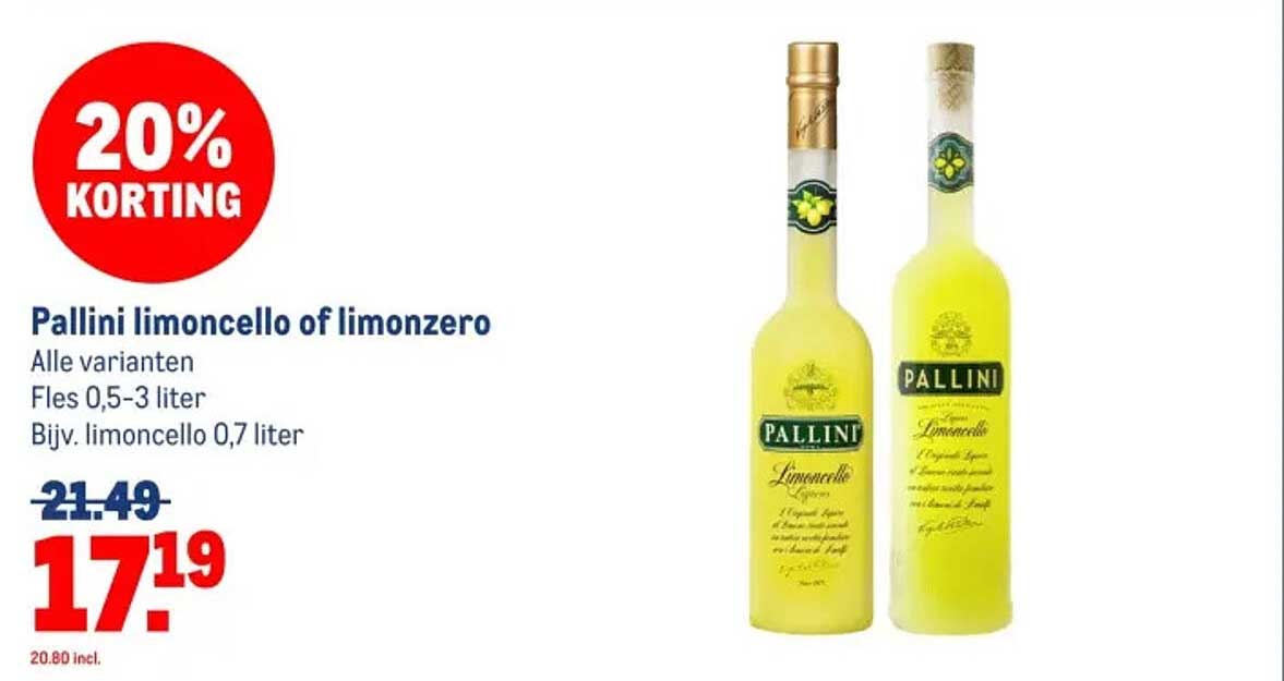 Pallini limoncello of limonzero