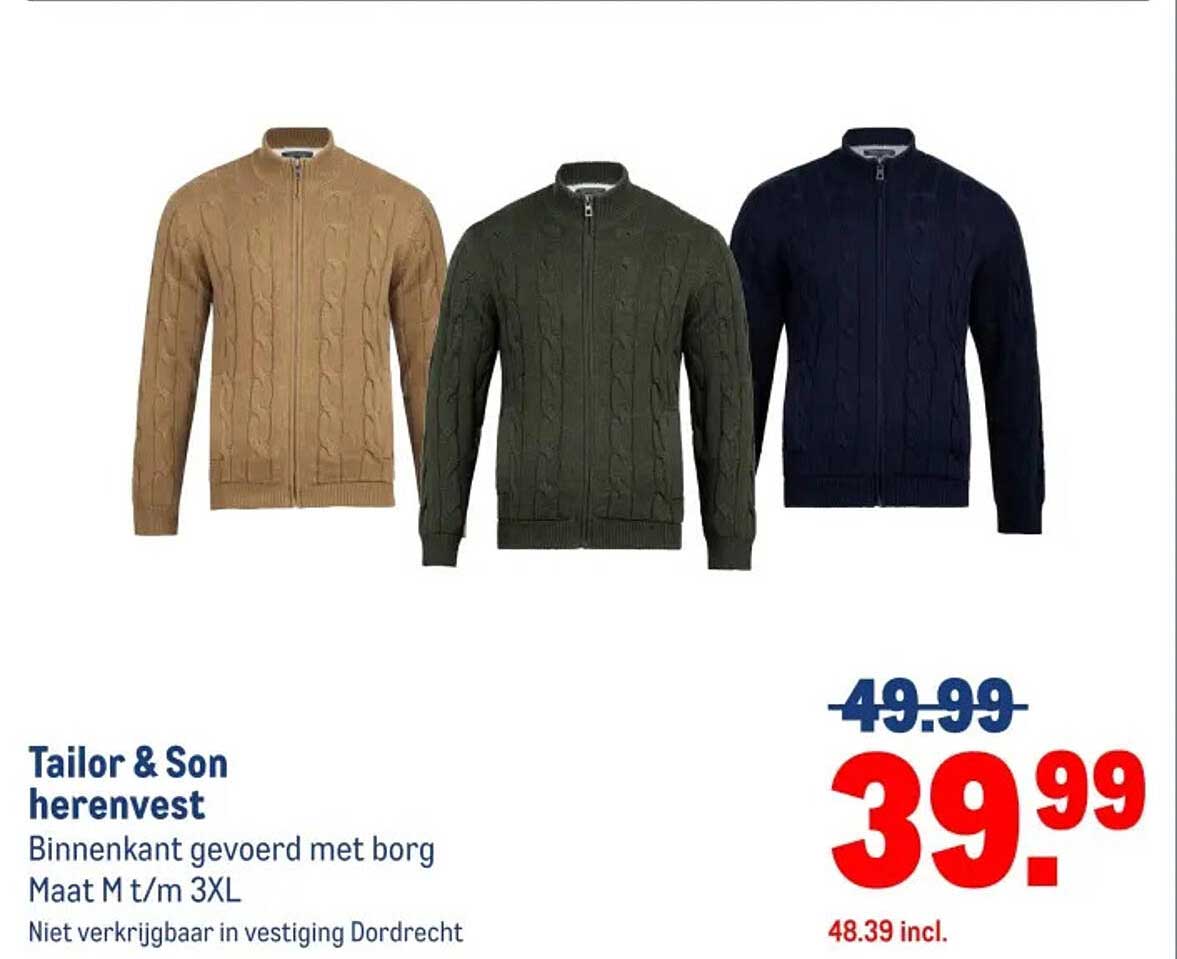 Tailor & Son herenvest