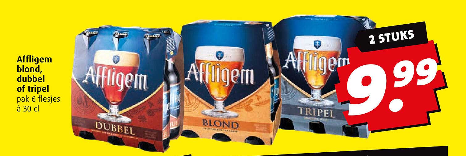 Affligem blond, dubbel of tripel