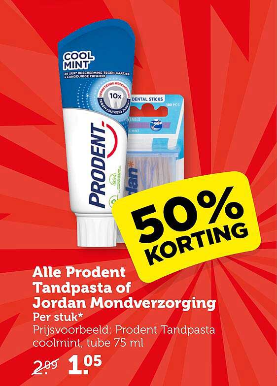 Alle Prodent Tandpasta of Jordan Mondverzorging