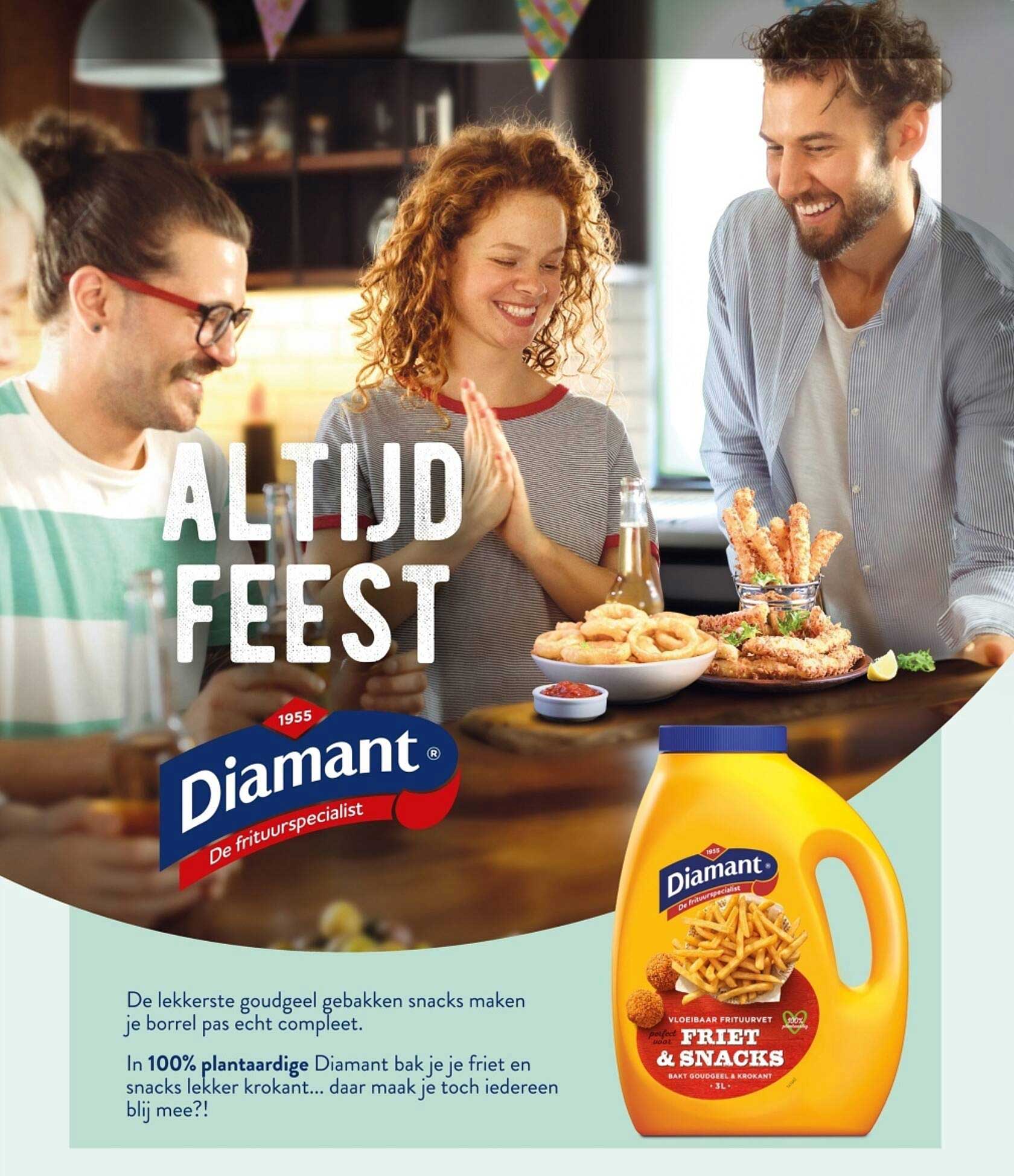 ALTJID FEEST  
Diamant Vloeibaar Frituurvet voor Friet & Snacks  