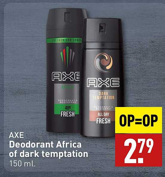 AXE Deodorant Africa of dark temptation