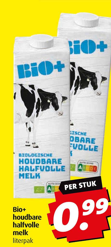 Bio+ houdbare halfvolle melk