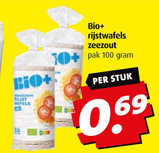 Bio+ rijstwafels zeezout