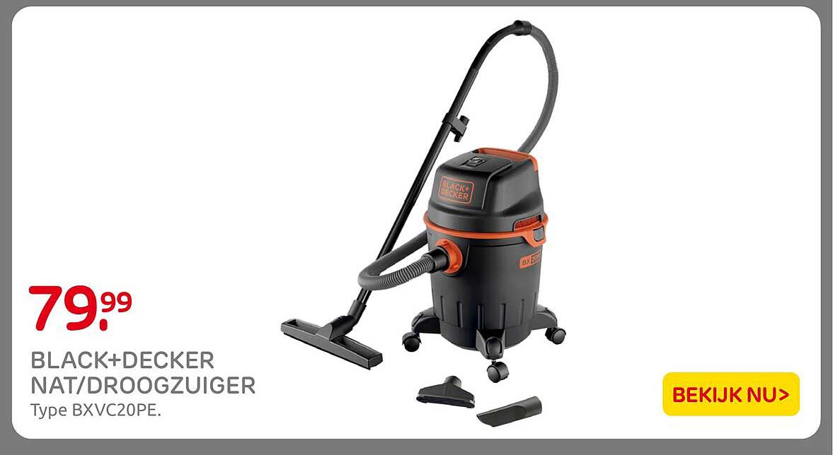 BLACK+DECKER NAT/DROOGZUIGER