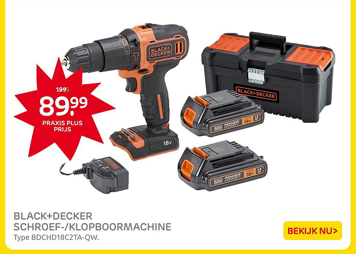 BLACK+DECKER SCHROEF-/-KLOPBOORMACHINE