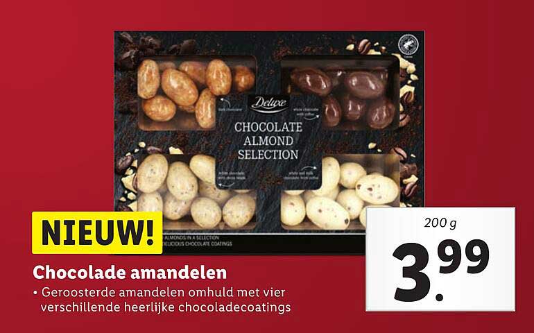 Chocolade amandelen