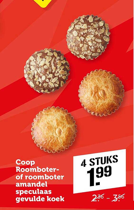 Coop Roomboter- of roomboter amandel speculaas gevulde koek