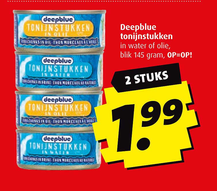 Deepblue tonijnstukken