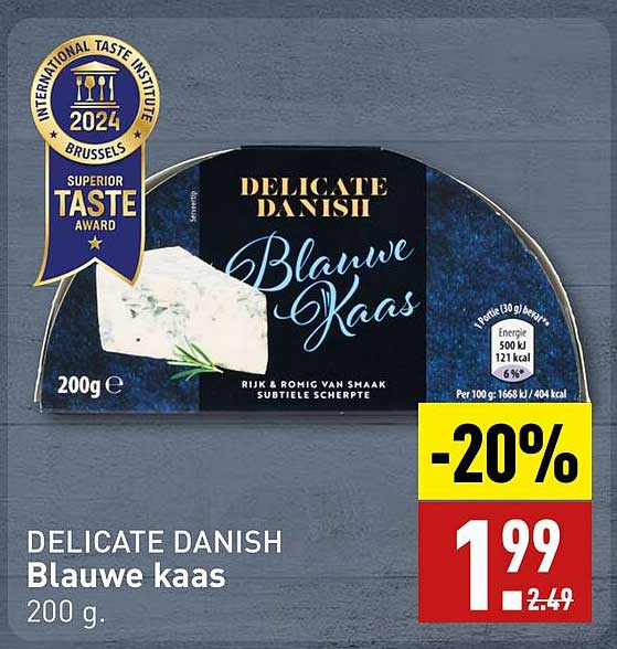 DELICATE DANISH Blauwe kaas