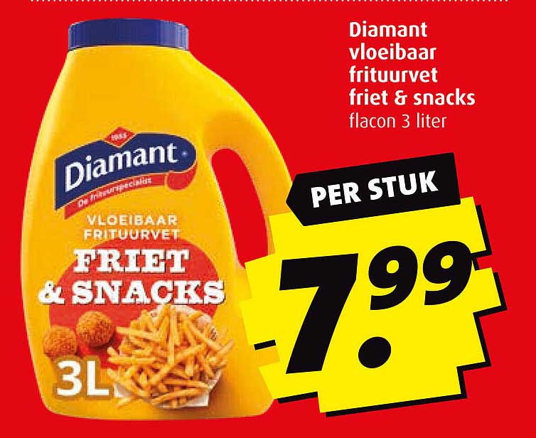 Diamant vloeibaar frituurvet friet & snacks