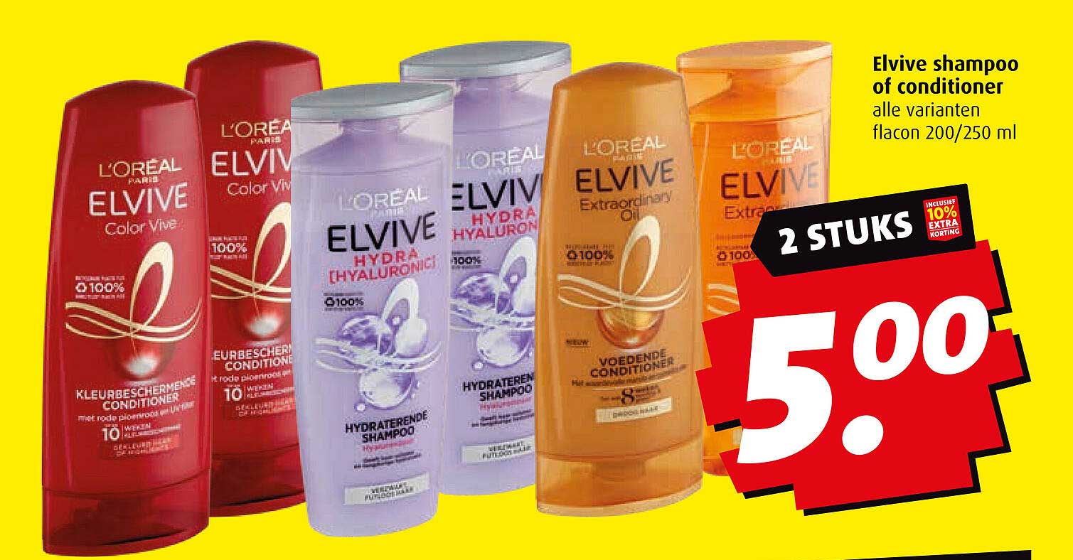 Elvive shampoo of conditioner