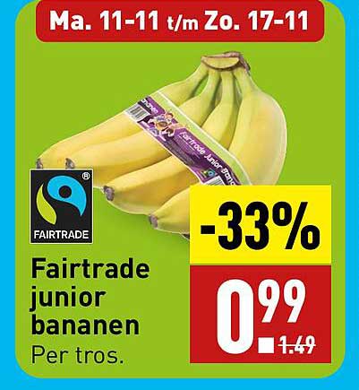 Fairtrade junior bananen