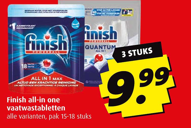 Finish all-in one vaatwastabletten