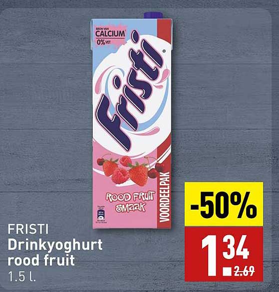 Fristi Drinkyoghurt rood fruit