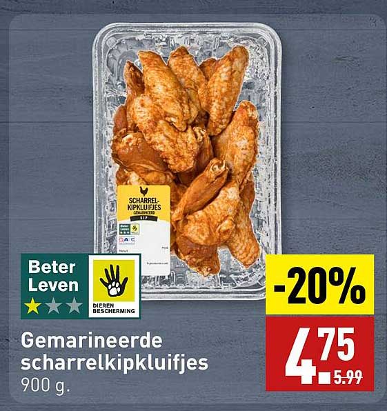 Gemarineerde scharrelkipkluifjes