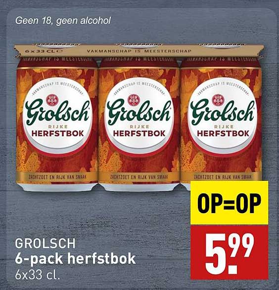 Grolsch 6-pack herfstbok