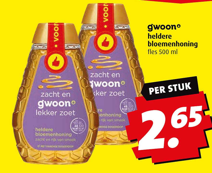 gwoon heldere bloemenhoning