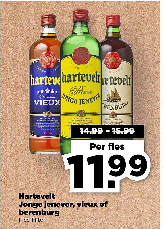 Hartevelt Jonge jenever, vieux of berenburg