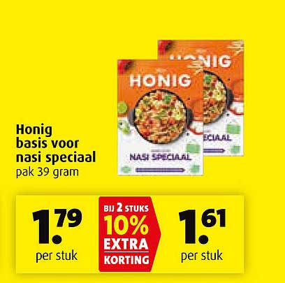 Honig basis voor nasi speciaal