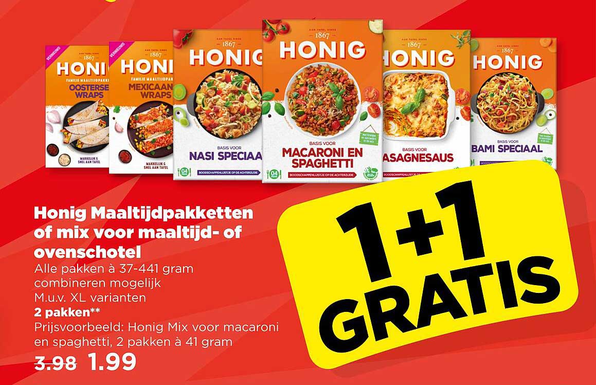 Honig Maaltijdpakketten of mix voor maaltijd- of ovenschotel