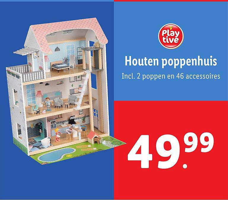 Houten poppenhuis