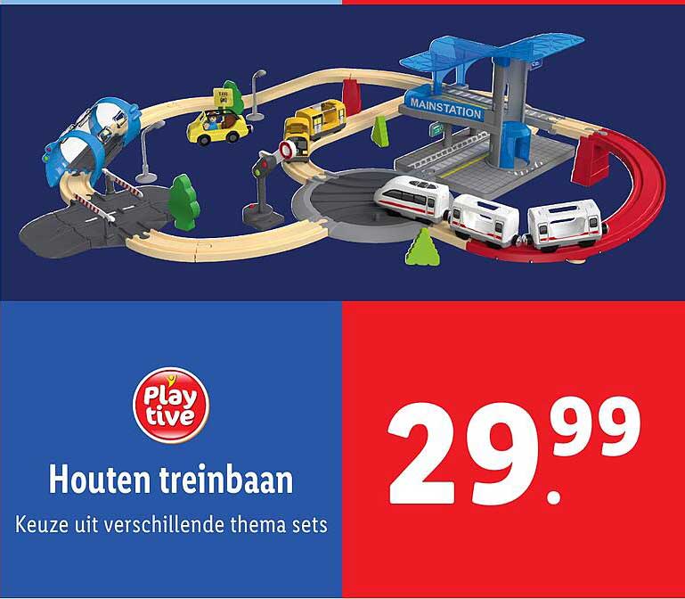 Houten treinbaan