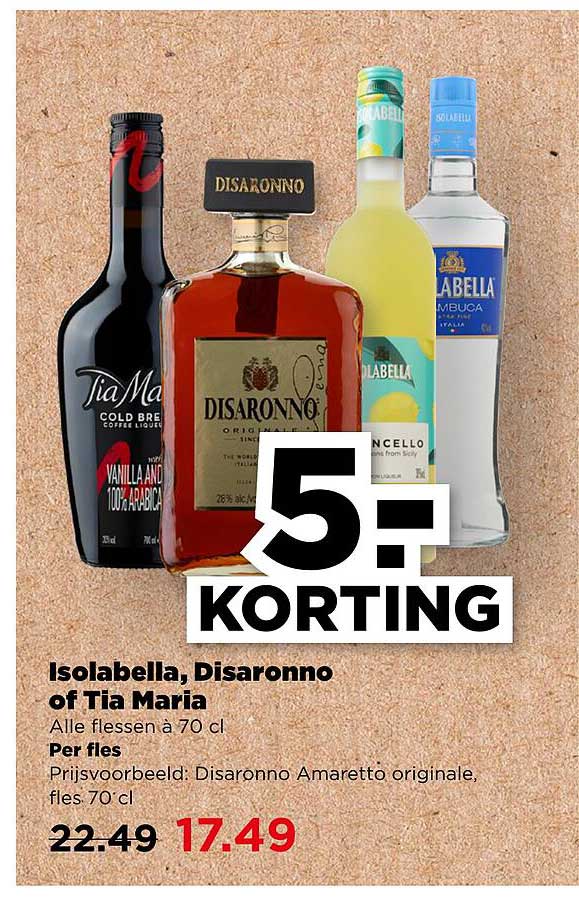 Isolabella, Disaronno of Tia Maria